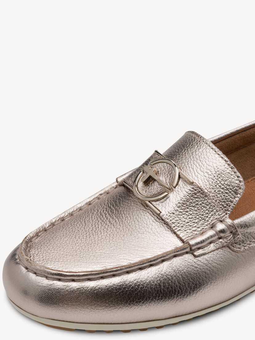 Leren Mocassin - metallic