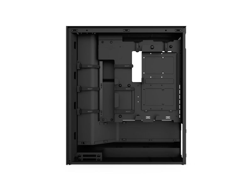 NZXT PC-Gehäuse H7 Flow RGB Schwarz Mid-Tower-Gehäuse mit Seitenfenster und RGB Beleuchtung