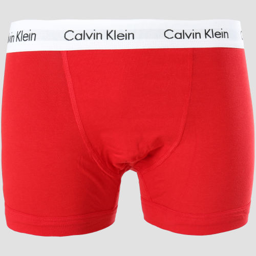 Lot De 3 Boxers Cotton Stretch U2662G Rouge Blanc Bleu Marine