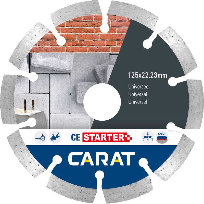 Carat diamantzaag universeel ce starter Ø125x22,23mm