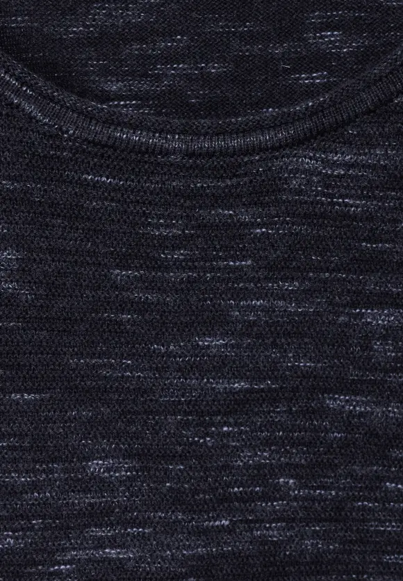 Struktur Pullover - heather night sky blue melange