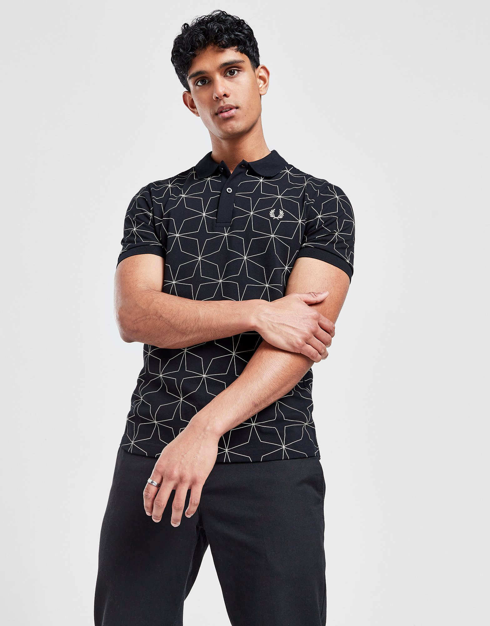 Fred Perry Polo Geometric Homme