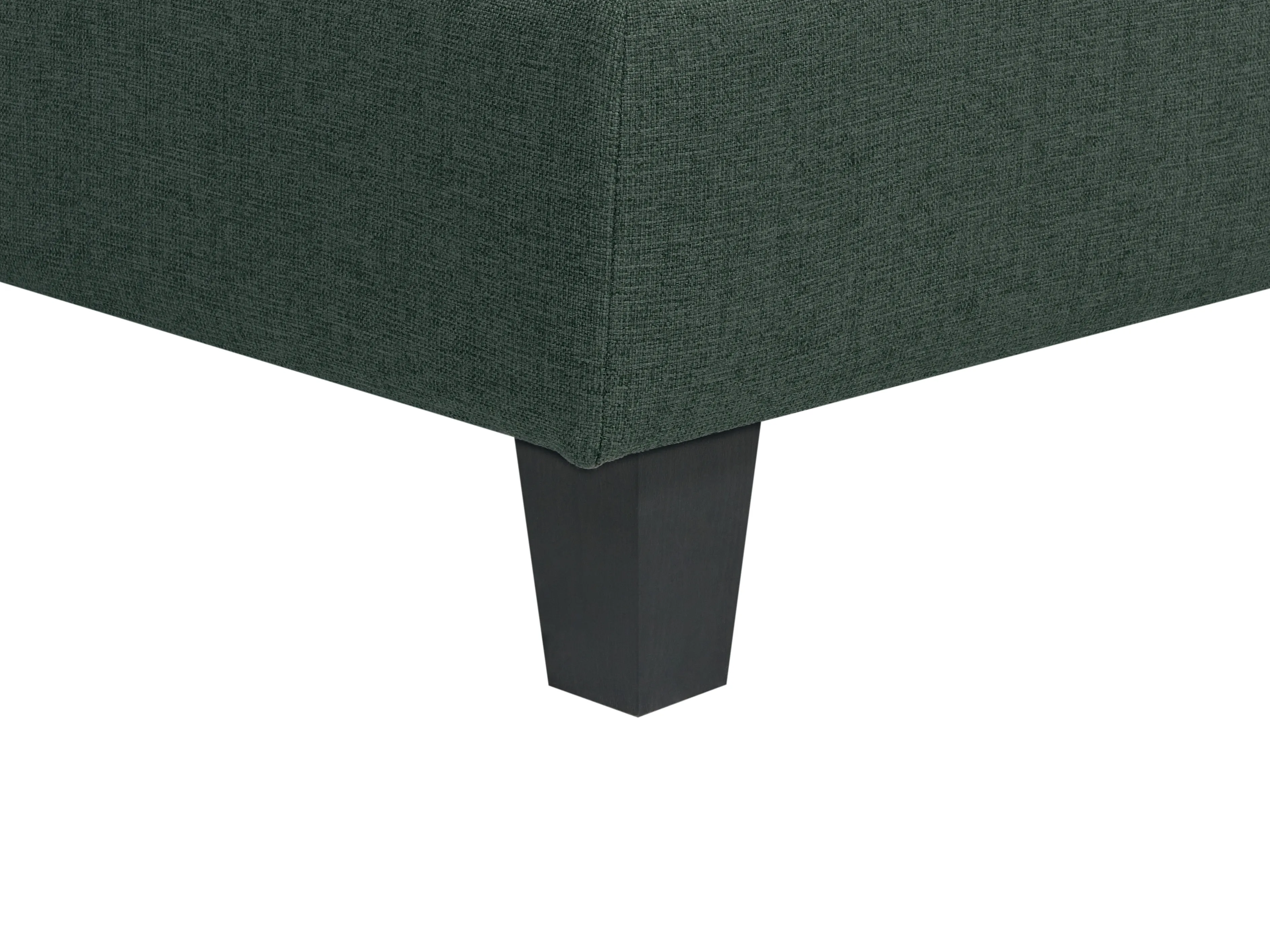 Modulaire hoekbank 5-zits UNSTAD Stof Donkergroen linkszijdig
