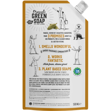 Marcel's Green Soap Allesreiniger Spray Sandalwood Cardamom Refill Pack 500 ml