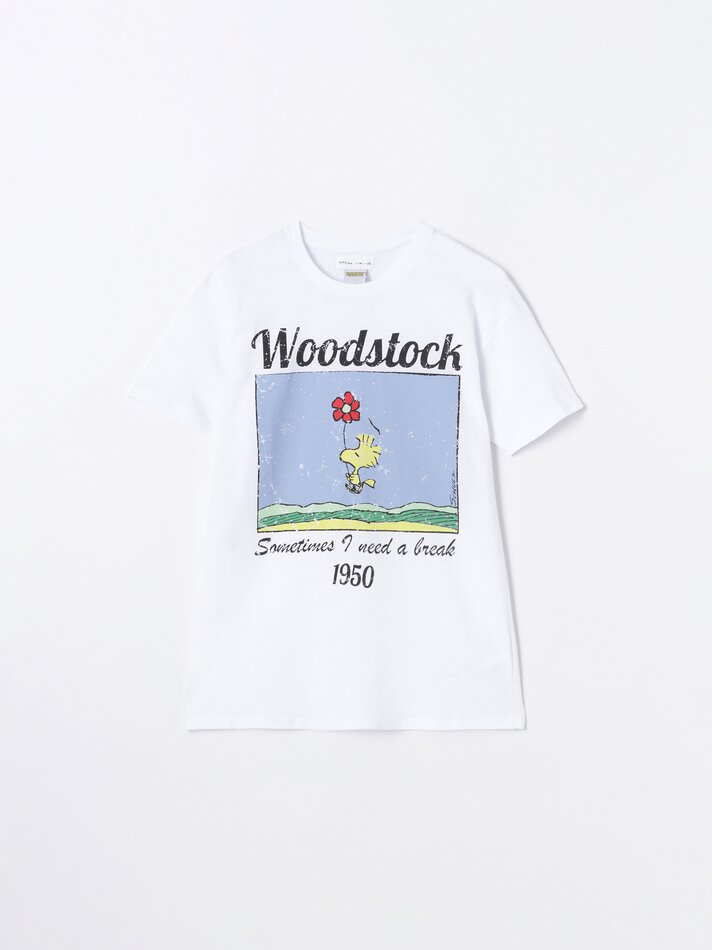 Camiseta Woodstock Peanuts™ - Branca