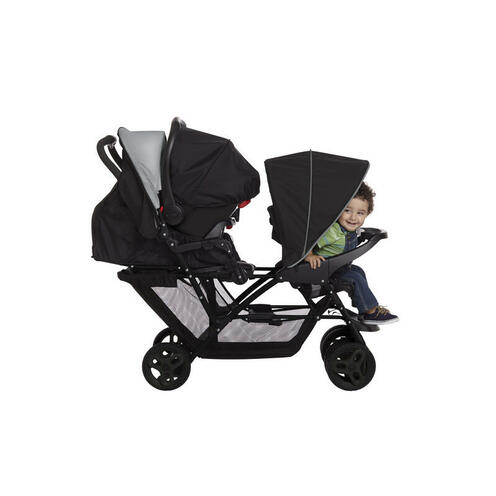 Poussette Double Stadium Duo Noir et Gris - GRACO