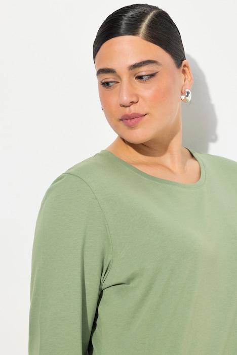 Shirt, Slim, Rundhalsausschnitt, Langarm