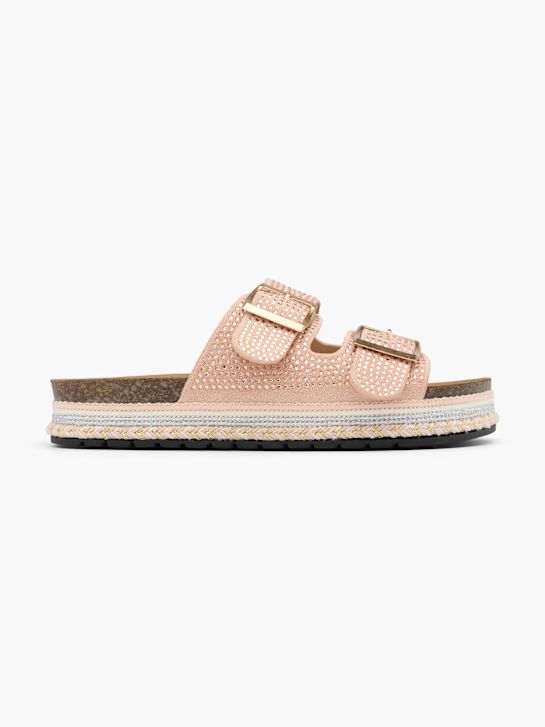 Graceland Offener Hausschuh pink