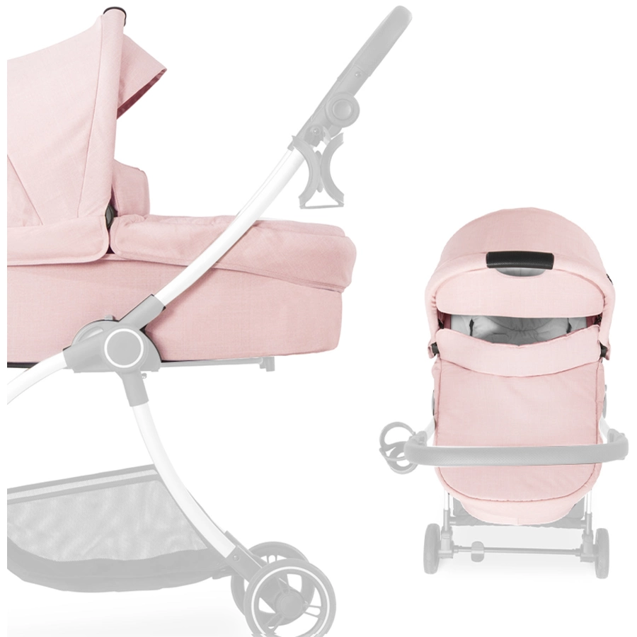 hauck Kinderwagenaufsatz Colibri Melange Rose