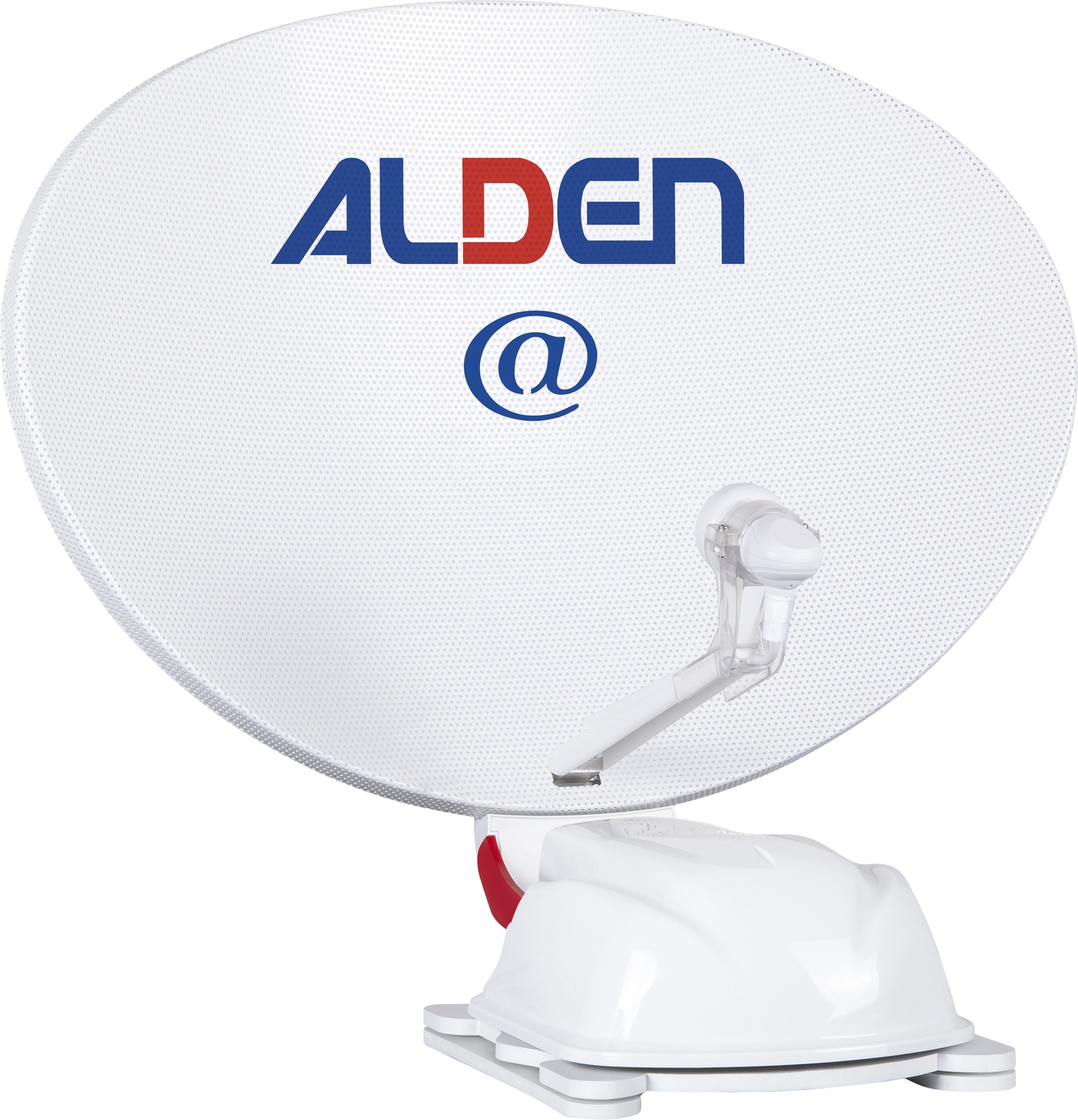 Alden AS2@ 80 HD Ultrawhite vollautomatische Satellitenanlage inklusive LTE Antenne und A.I.O. Smart TV mit integriertem Receiver und Antennensteuerung 24 Zoll