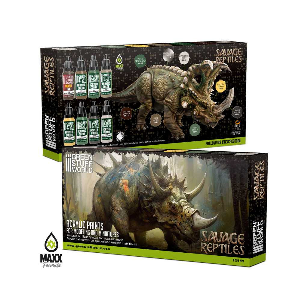 Set de Peintures - Savage Reptiles