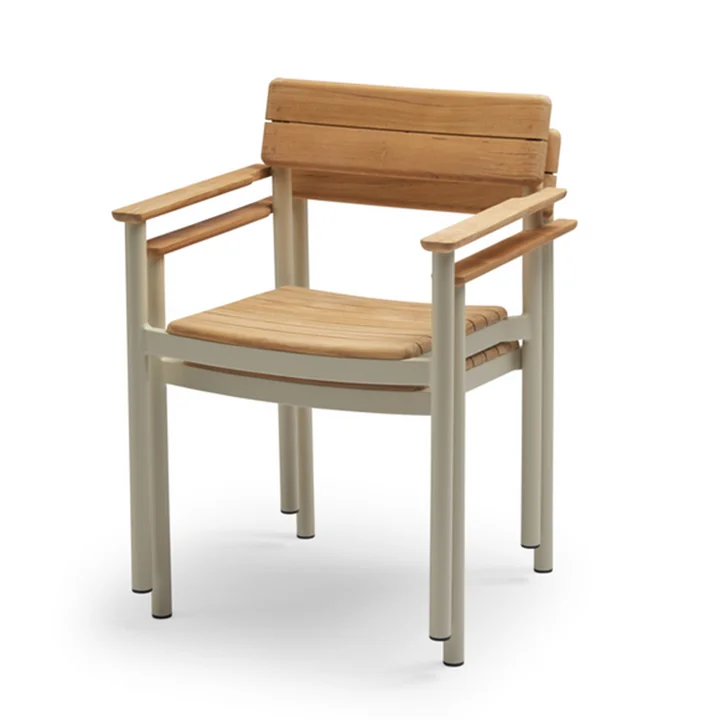 Fritz Hansen - Skagerak Pelagus Armlehnstuhl, Teak / elfenbein
