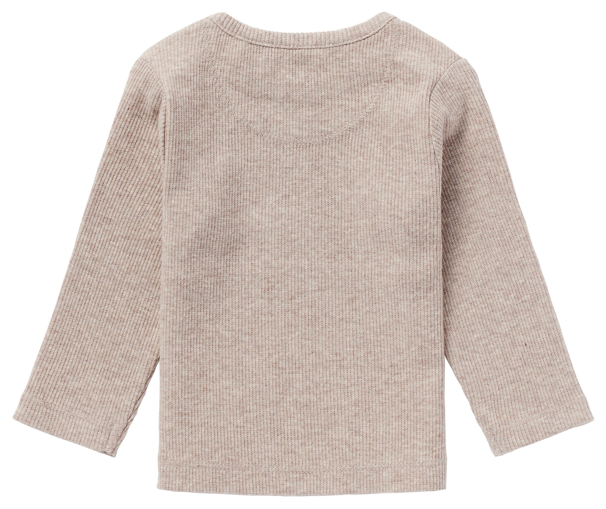 Noppies Baby Langarmshirt Natal Taupe Melange