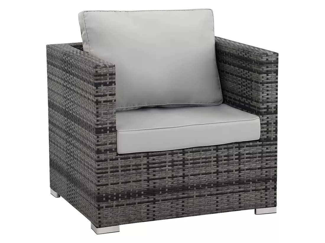 Fauteuil jardin en résine tressée 