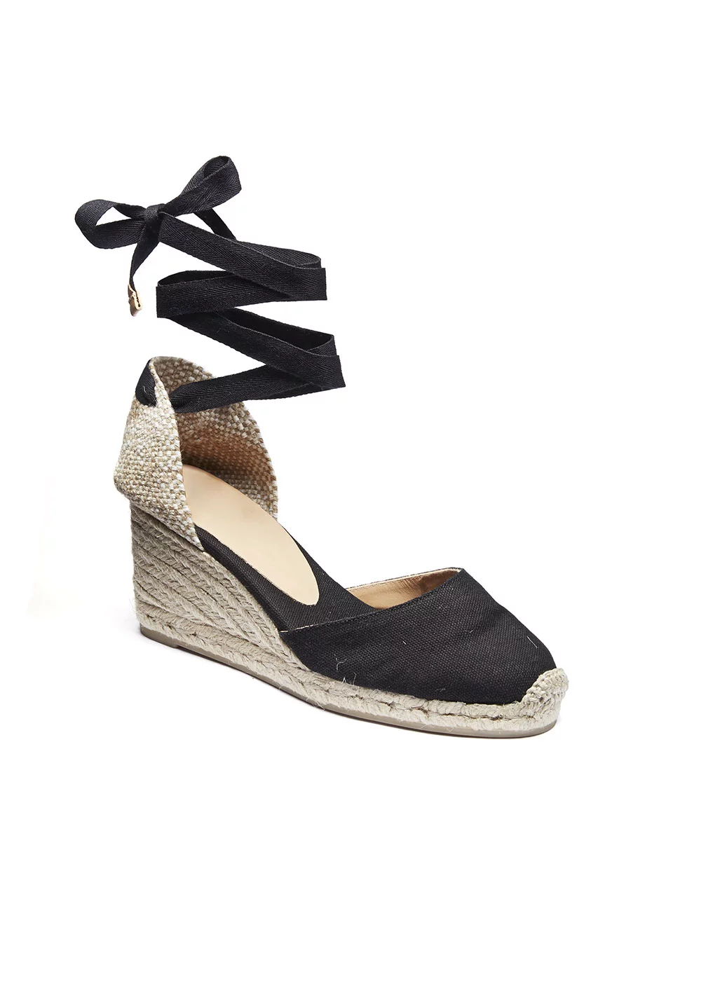 CARINA 6CM TISSU NOIR