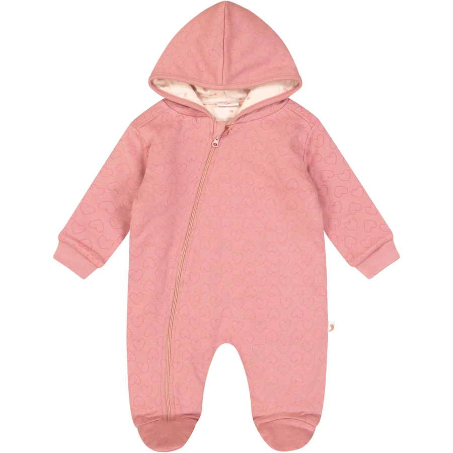 SALT AND PEPPER Overall Hearts dusty pink