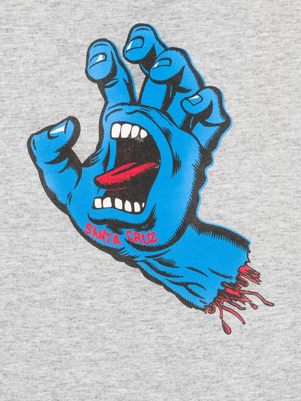 Santa Cruz Screaming Hand Kids T-Shirt heather grey
