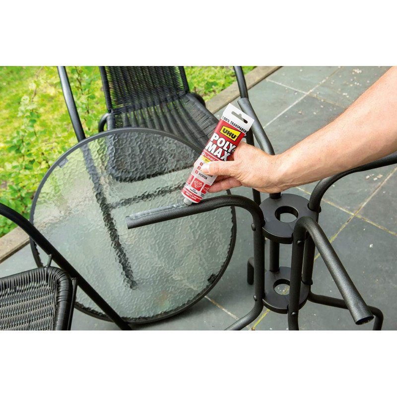 Colle Fixation Invisible UHU Poly Max®Extra Fort Transparent