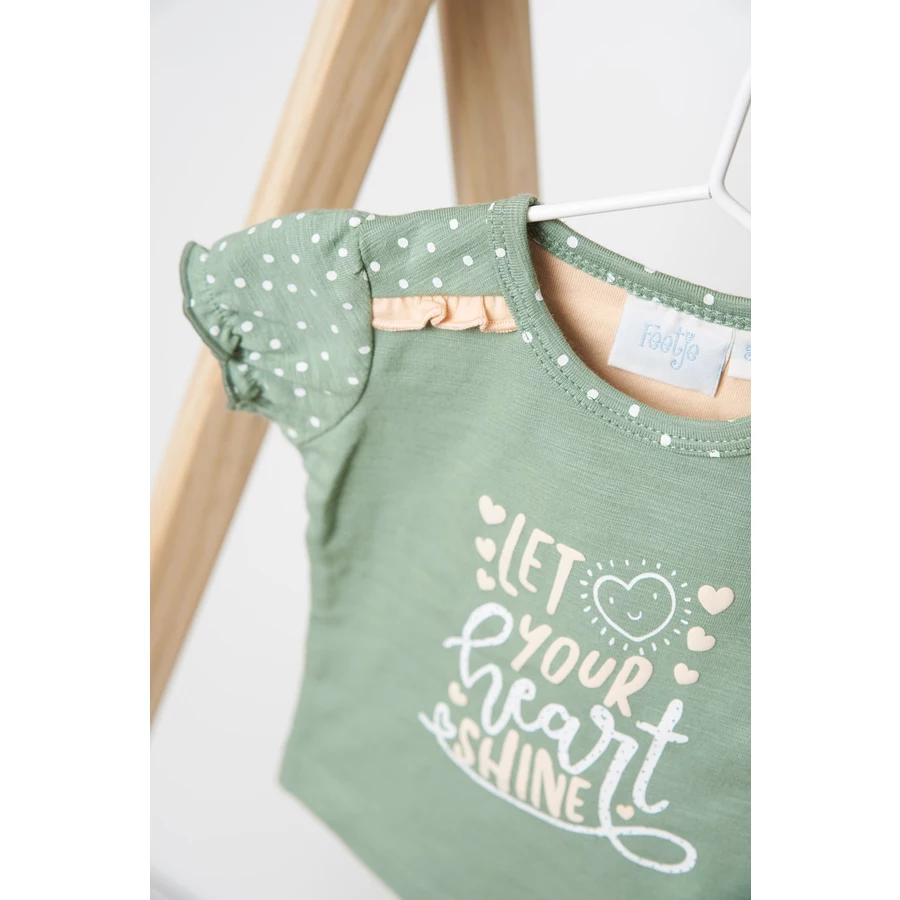 Feetje T-Shirt Hearts grün