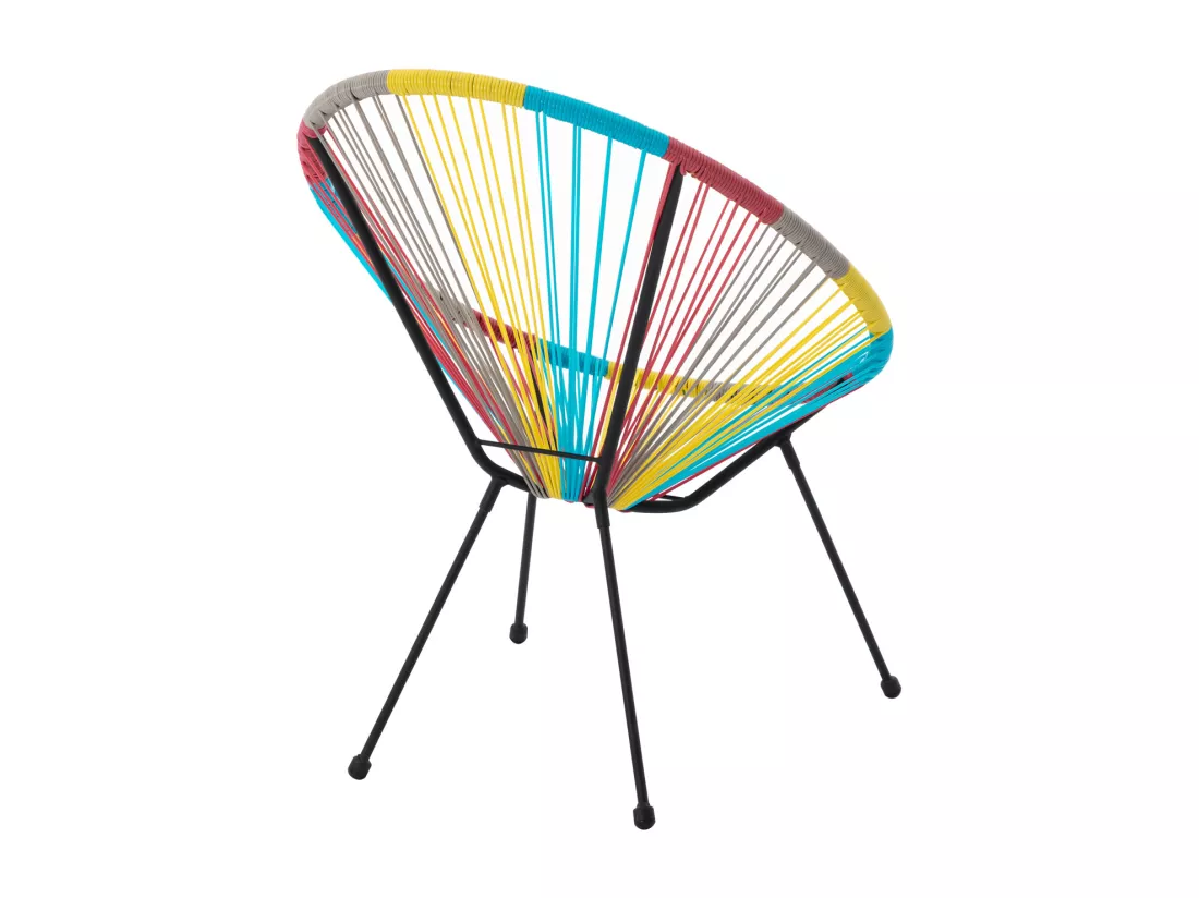 Lot de 2 fauteuils de jardin en fils de résine tressés - Multicolore - ALIOS III de MYLIA