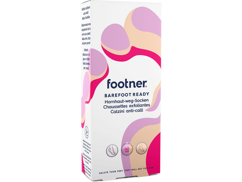 FOOTNER Hornhaut-weg-Socken<br>1 Stück, Gel, Barefoot ready