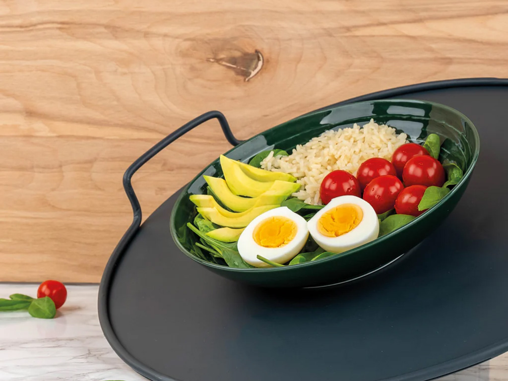 Silwy ⌀21 cm set van 2 magneet-porseleinen kommen - Green