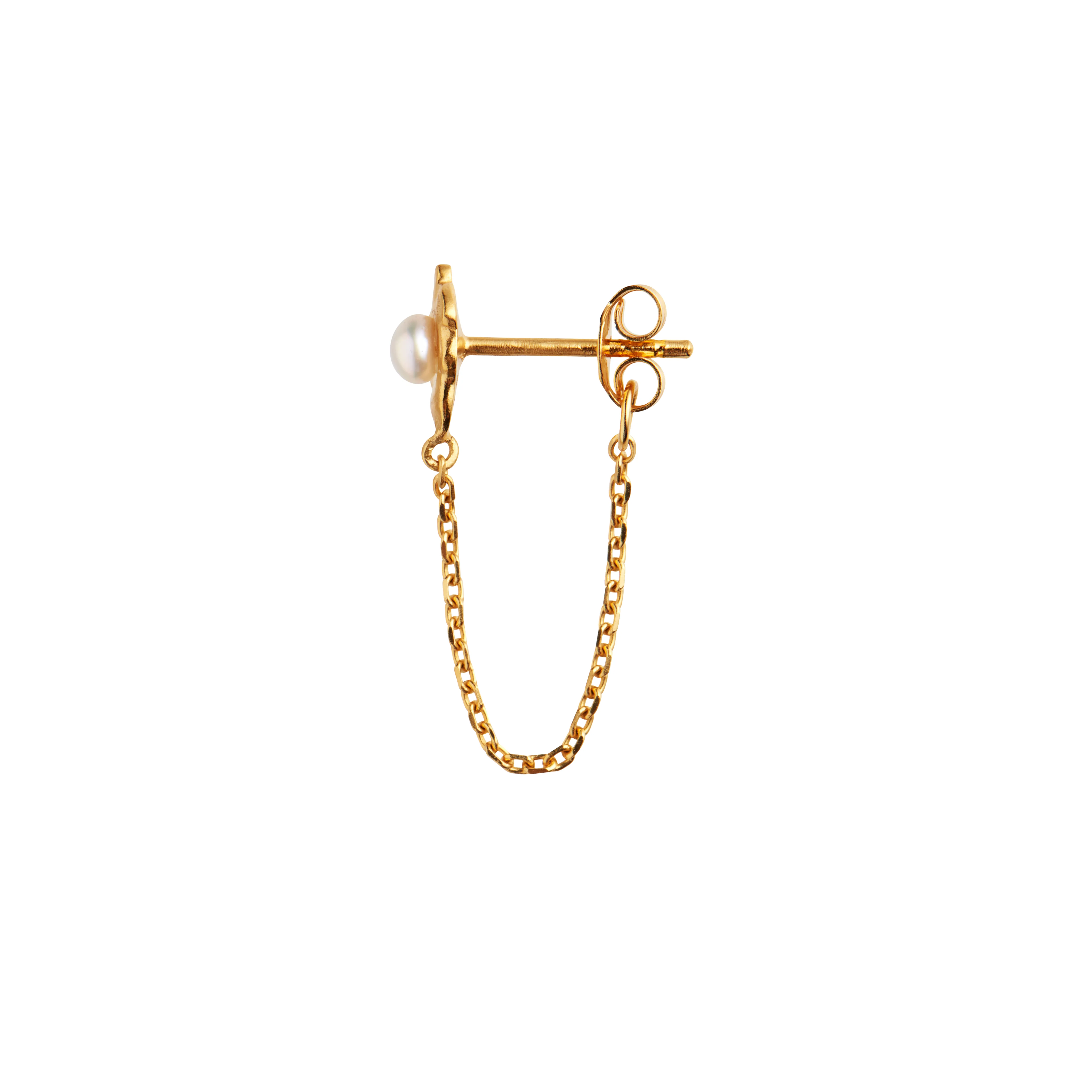 STINE A Jewelry  Shelly Pearl ørering - forgyldt