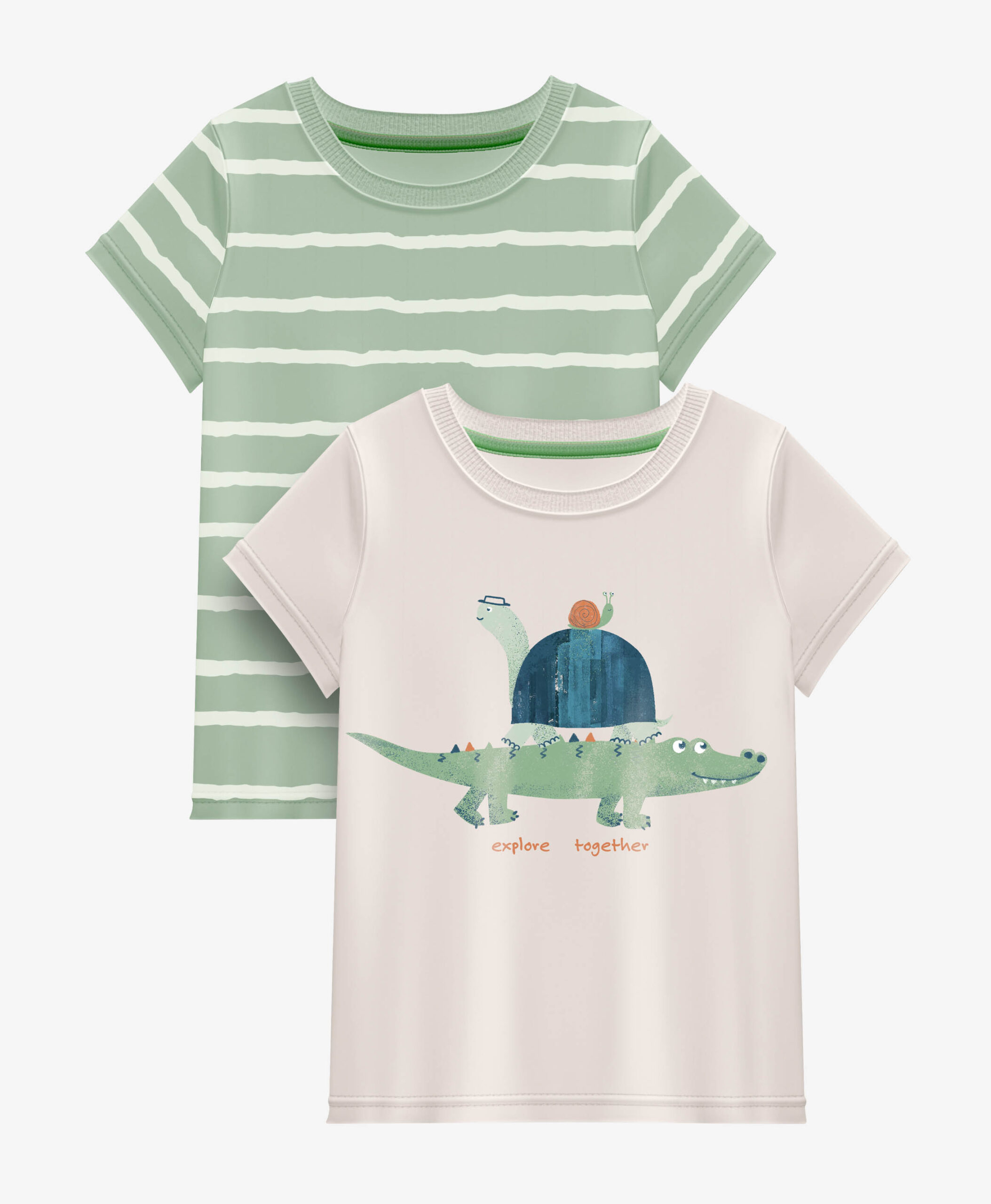 T-Shirt, 2er-Pack, 100% Baumwolle