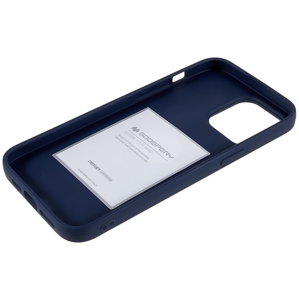 Mercury Goospery - iPhone 14 Pro Max Gummi Case Hülle - Dunkelblau (Matt)