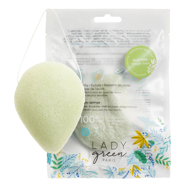 Lady Green Eponge Konjac Visage - aloe vera