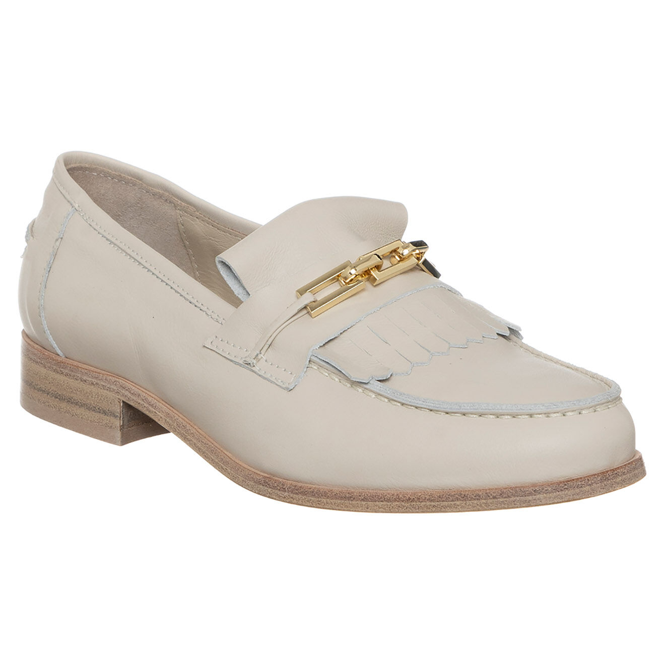 Loretta Pettinari Mocassins en Cuir Théa ivoire