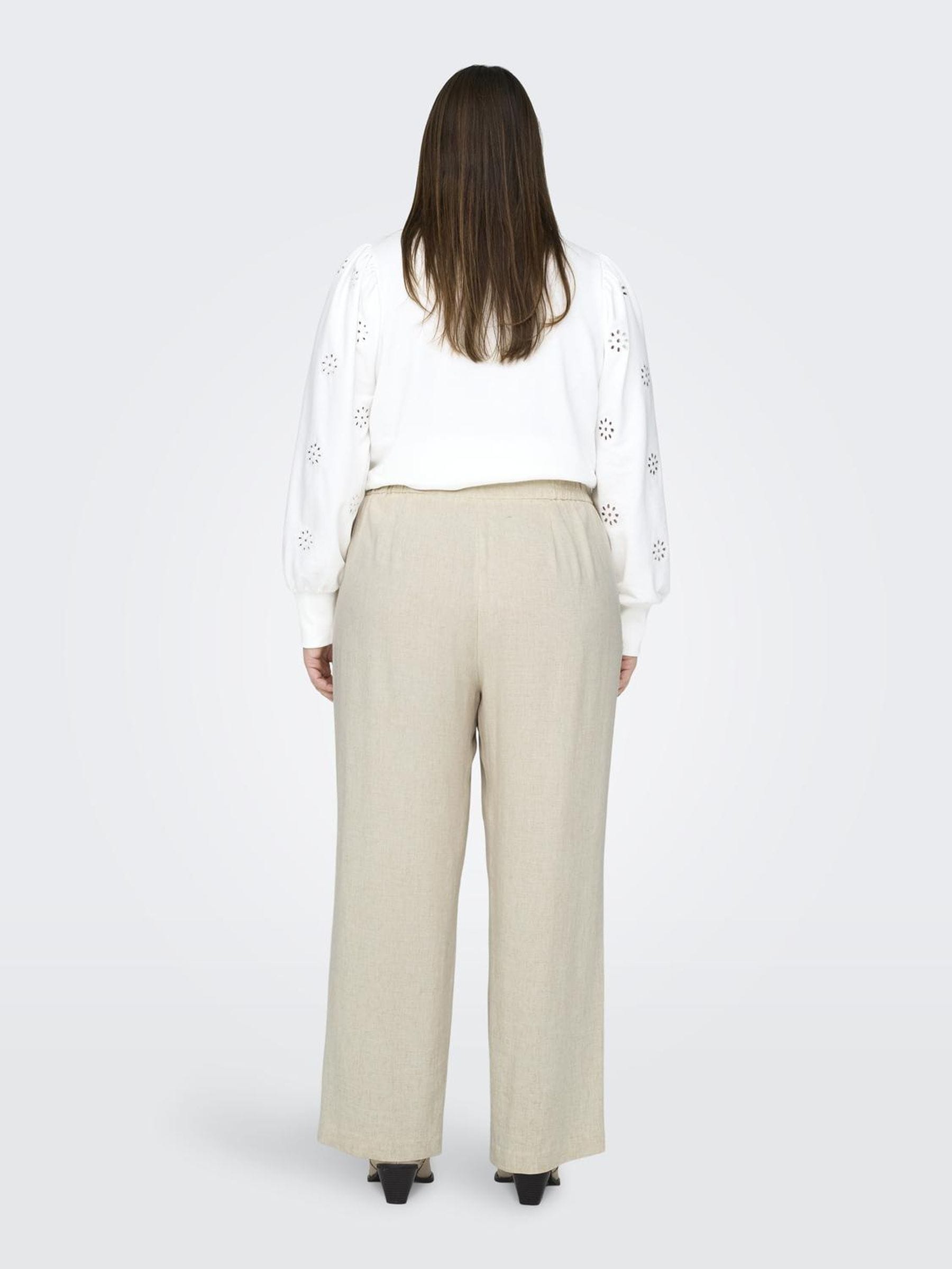 ONLY CARMAKOMA Anzughose »CARAGNES MW LINEN BL MEL PANT TLR«