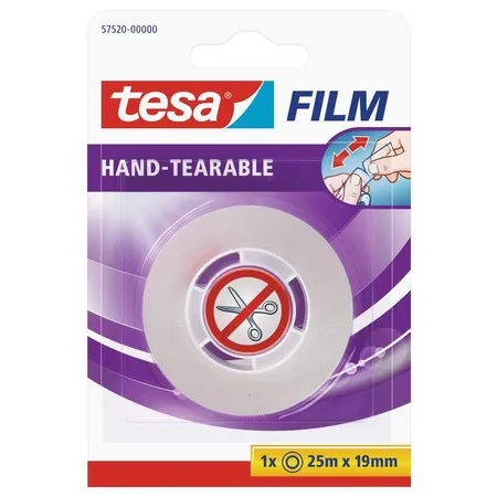 tesafilm von Hand einreissbartransparent 25mx19mm