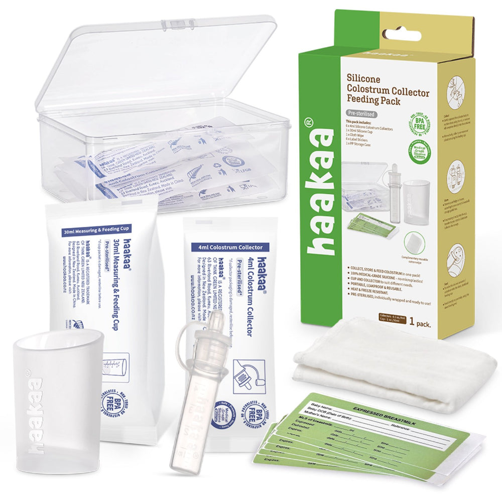 Køb Haakaa Clear Colostrum Collector 6-Pak Inkl. Silikone Kop