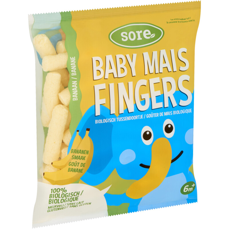 Sore Baby maisfingers banaan 6m+