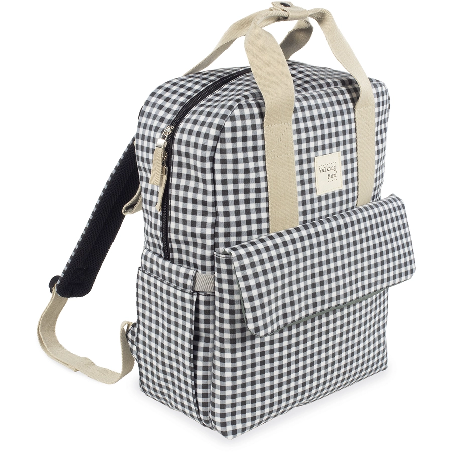 Walking Mum Wickelrucksack I Love Vichy Schwarz
