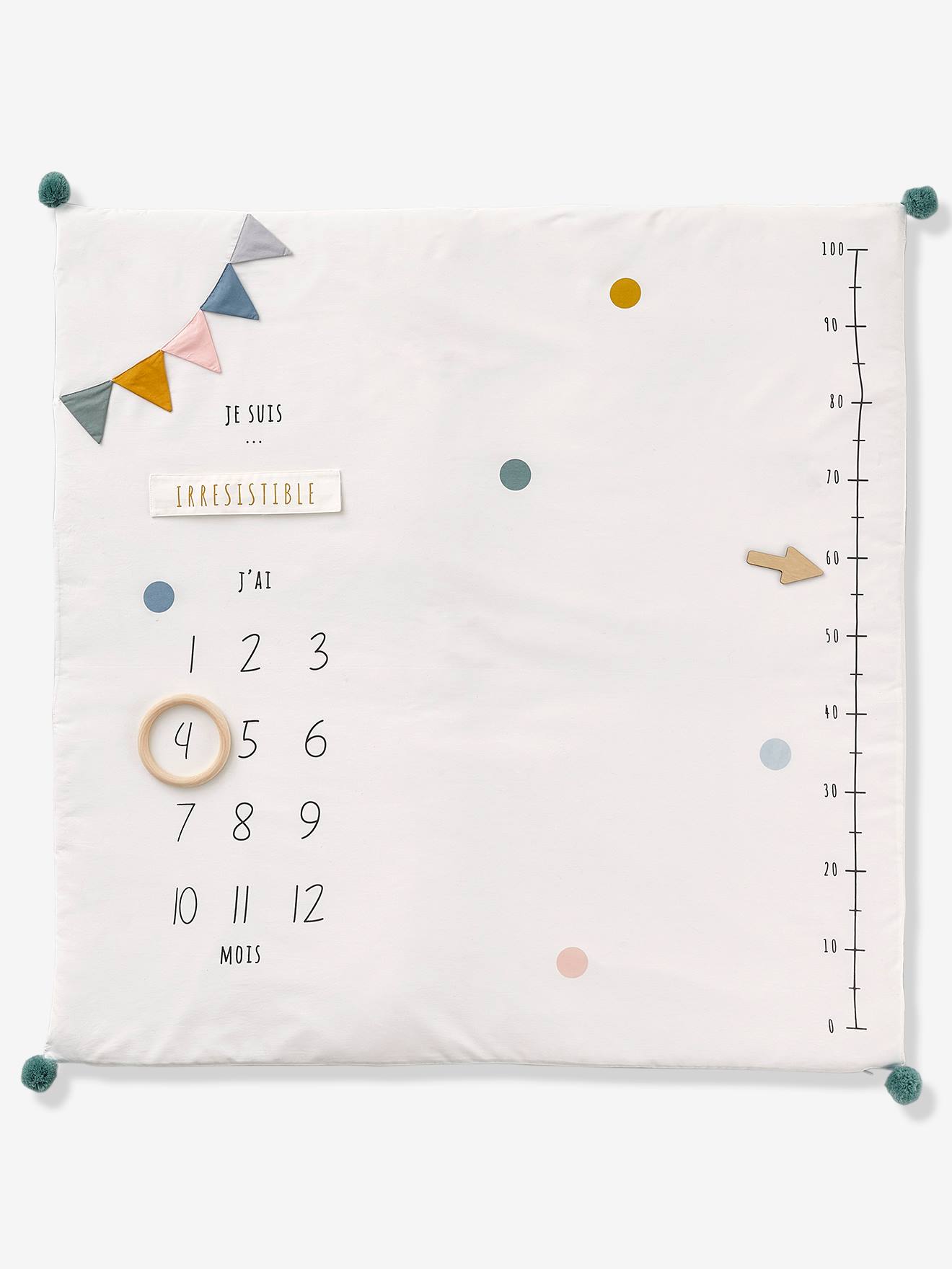 Tapete fotográfico personalizável para bebês, branco claro, liso com estampas.