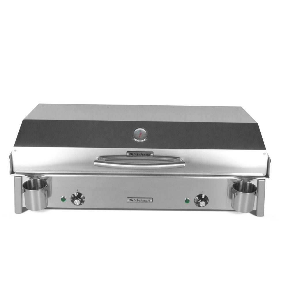 Plancha électrique Anthéa E870 + Couvercle + 2 ustensiles - Planchaele
