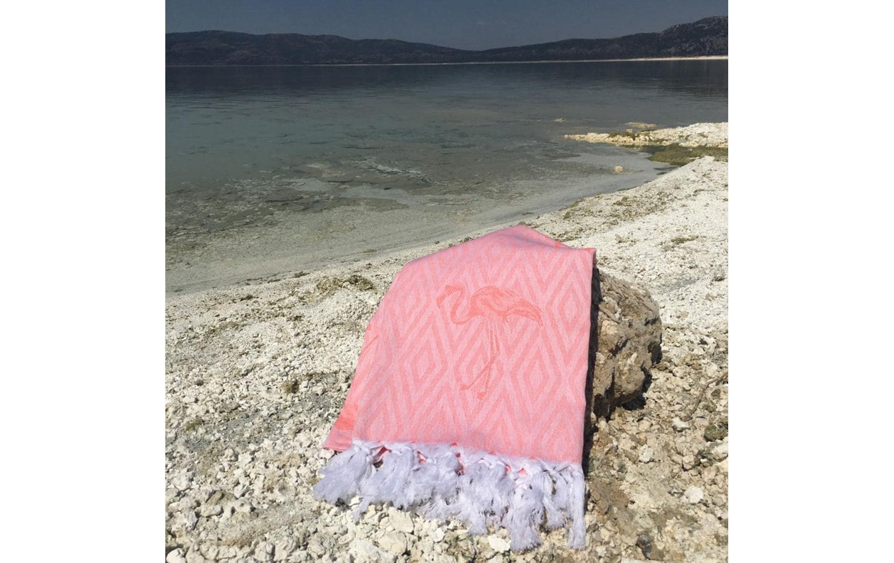 Strandtuch »Foutastic Flamingo Rosa«