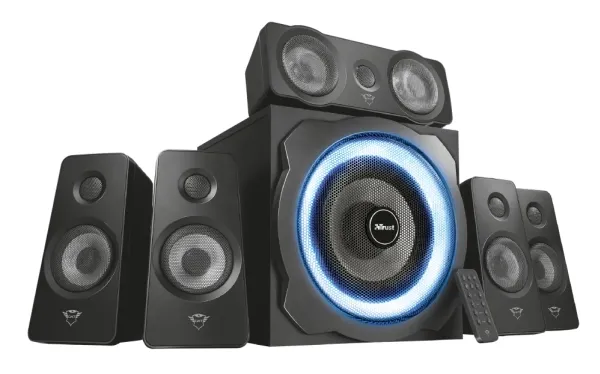 Trust GXT 658 TYTAN - Højttalersystem - 5.1-kanal - 90 Watt (Total) - sort