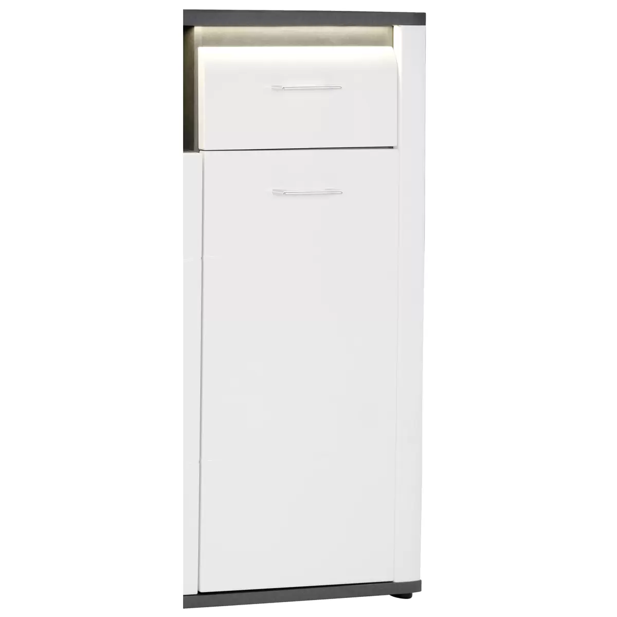 Highboard Alassio weiss,grau