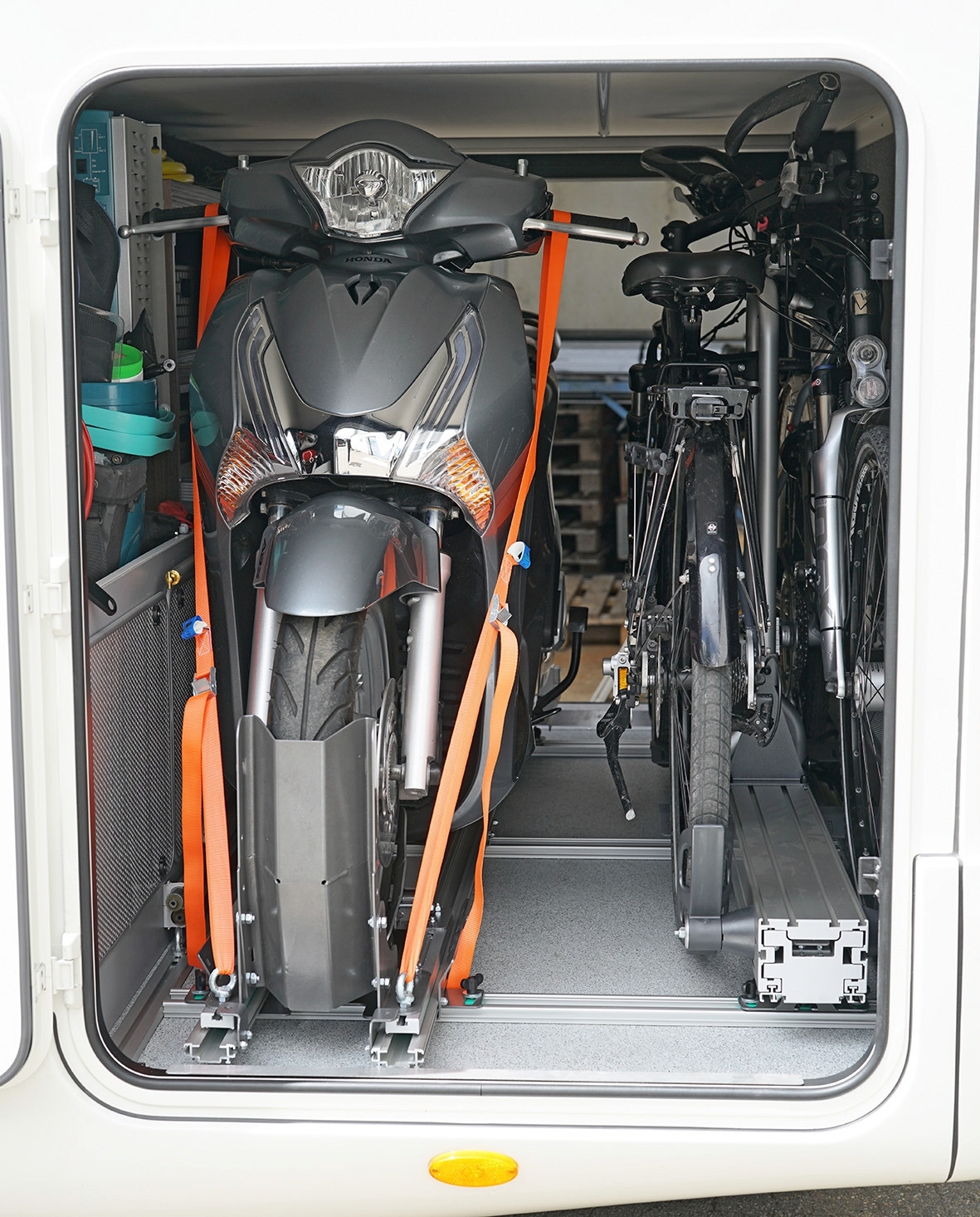 Weih-tec MotoMove 150 Heckgaragen-Rollerträger für 1 Fahrrad