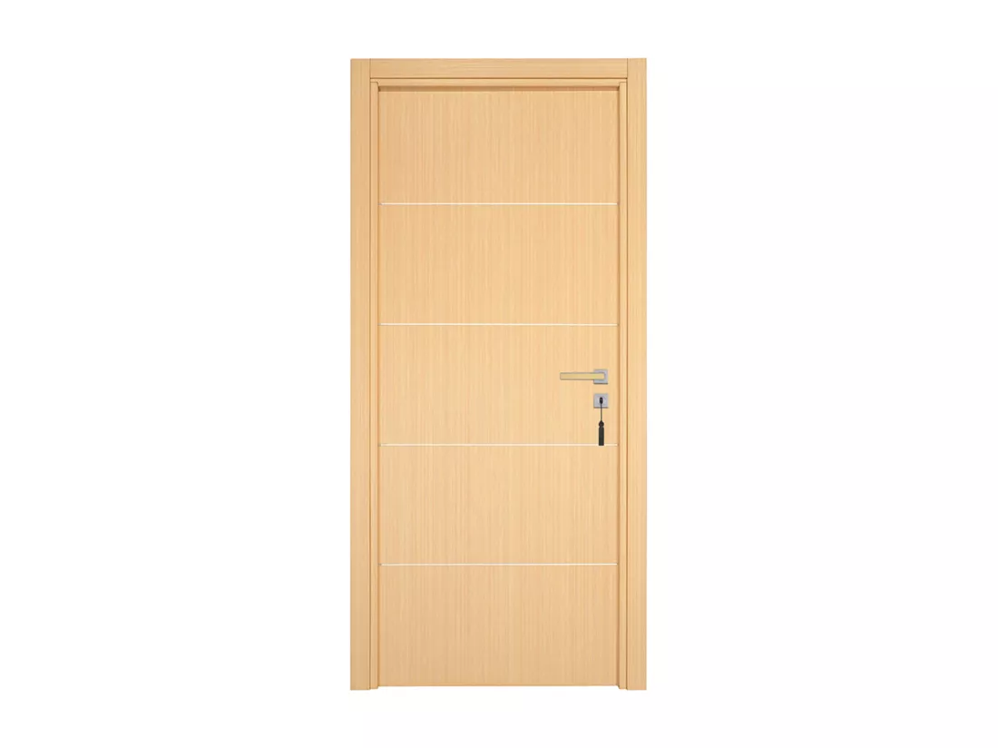 Bloc-porte pose fin de chantier collection Premium Seymour, H.204 x l.93 cm, aspect chêne clair, réversible
