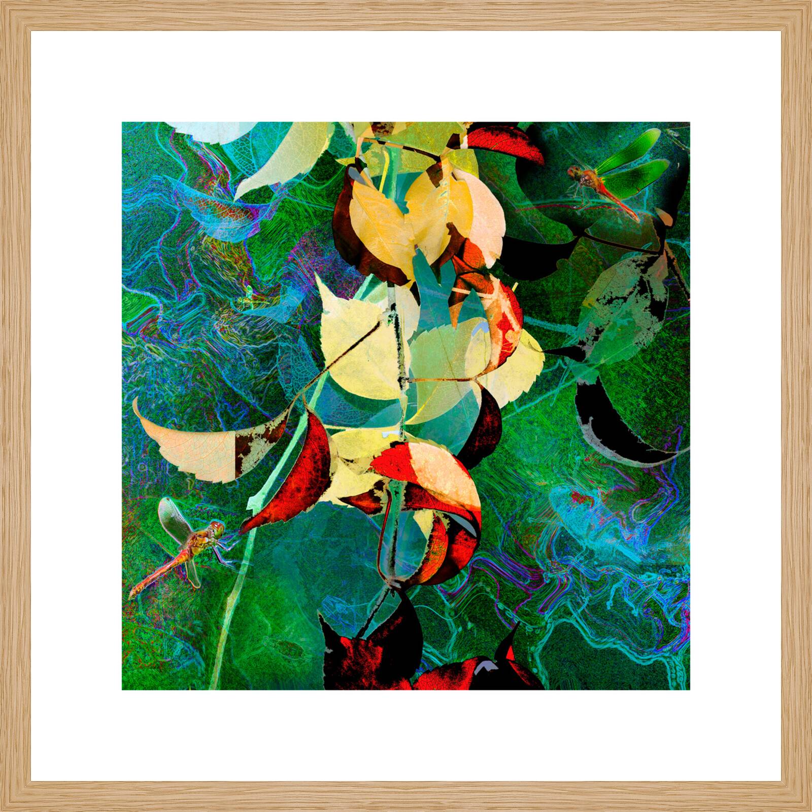 Florales m. Heidelibelle by Heidrun Göres - Limited Edition. Edition of: 150. Signed.