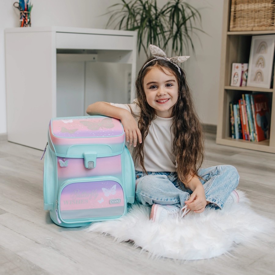 Scooli EasyFit Schulranzen - Set Butterfly Wishes