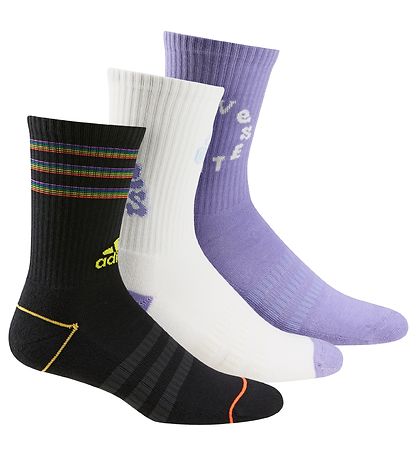 adidas Performance Strømper - 3-pak - Tiro - Sort/Hvid/Lilla