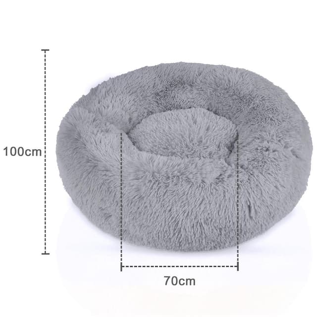 Hundeseng Kattesengspude Hund Kat Sofa 100cm (lysegrå)