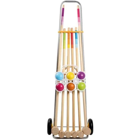Outdoor active Krocketwagen für 6 Spieler, Länge 92 cm