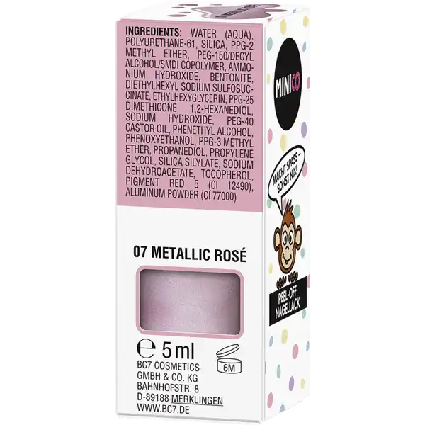 Peel-Off Nagellack 07 Metallic Rosé
