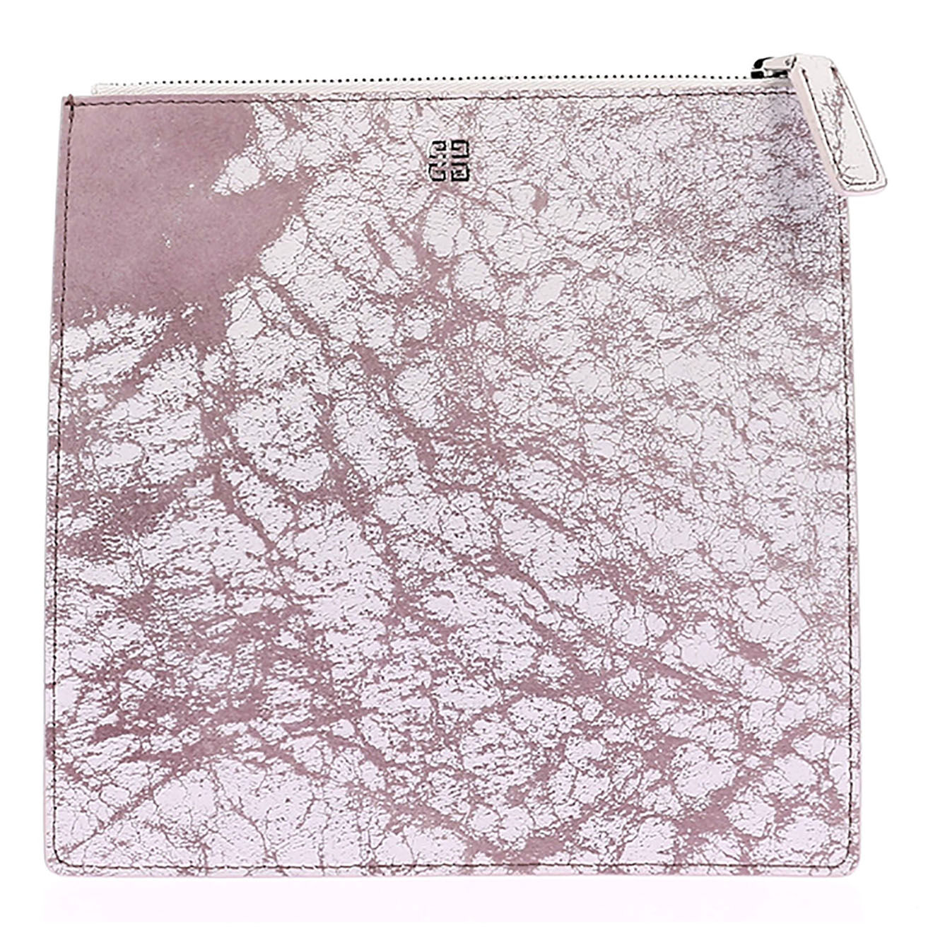 Givenchy Pochette en Cuir effet craquelé rose - Neuf sans étiquette - 19x19 cm